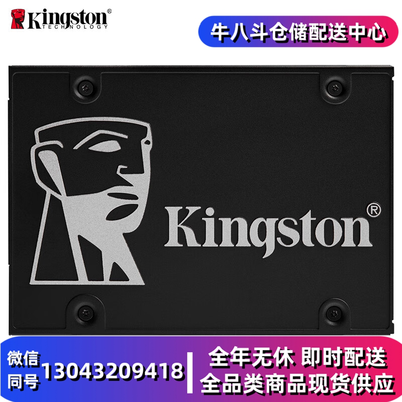 金士顿(Kingston) 1TB SATA3 SSD固态硬盘 KC600系列 读速高达550MB/s hysm-230905132855